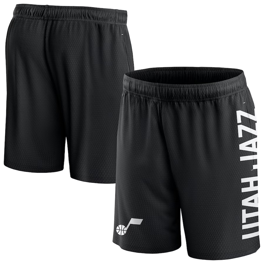 2024 Men NBA Utah Jazz black shorts->san antonio spurs->NBA Jersey